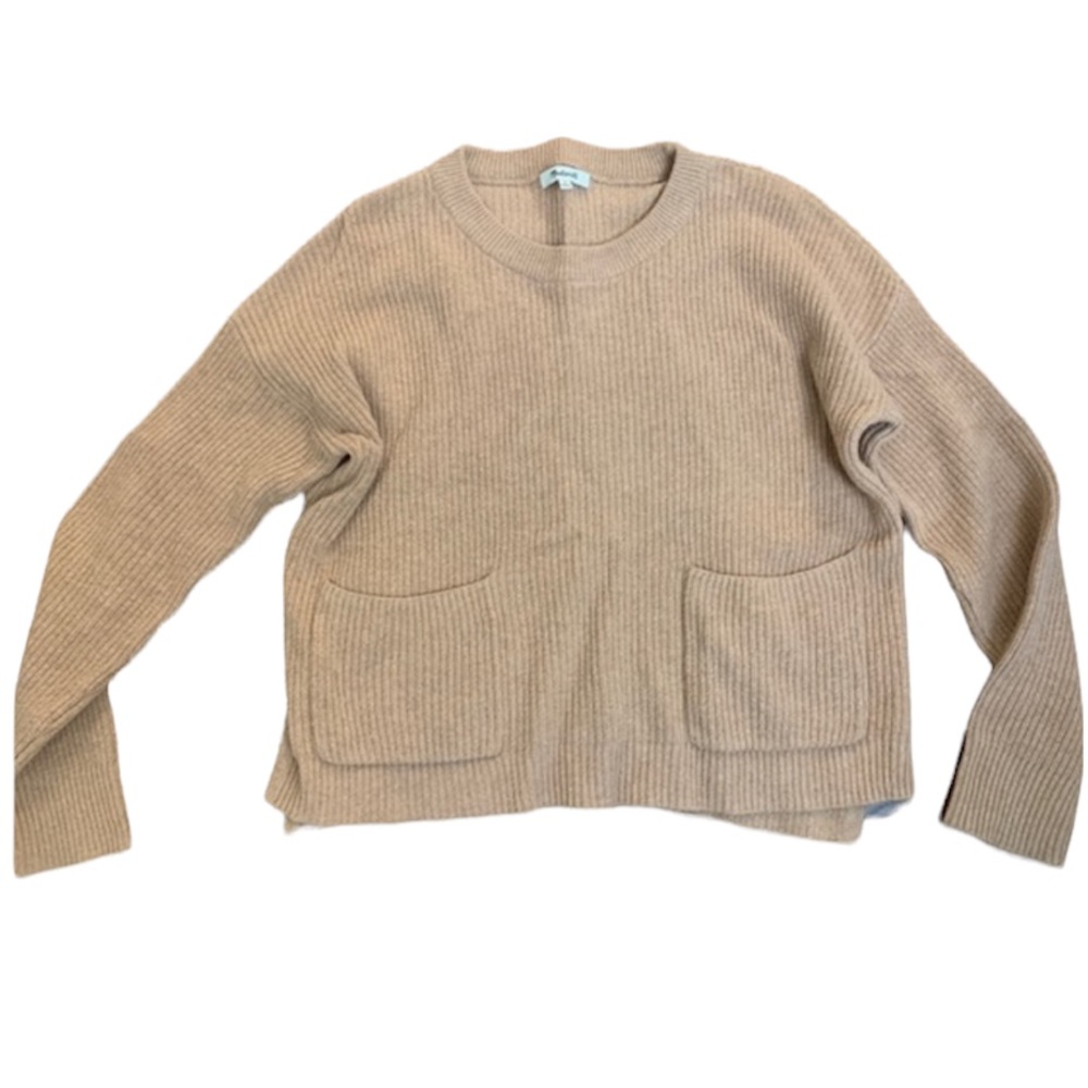 ❌SOLD❌Madewell Patch Pocket Pullover Knit Sweater in Rose - Picture 5 of 9
